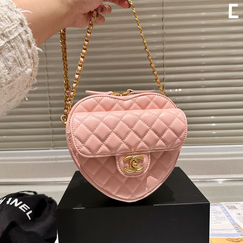 Chanel Peach Pericardium Across The Body Bag (Replica)