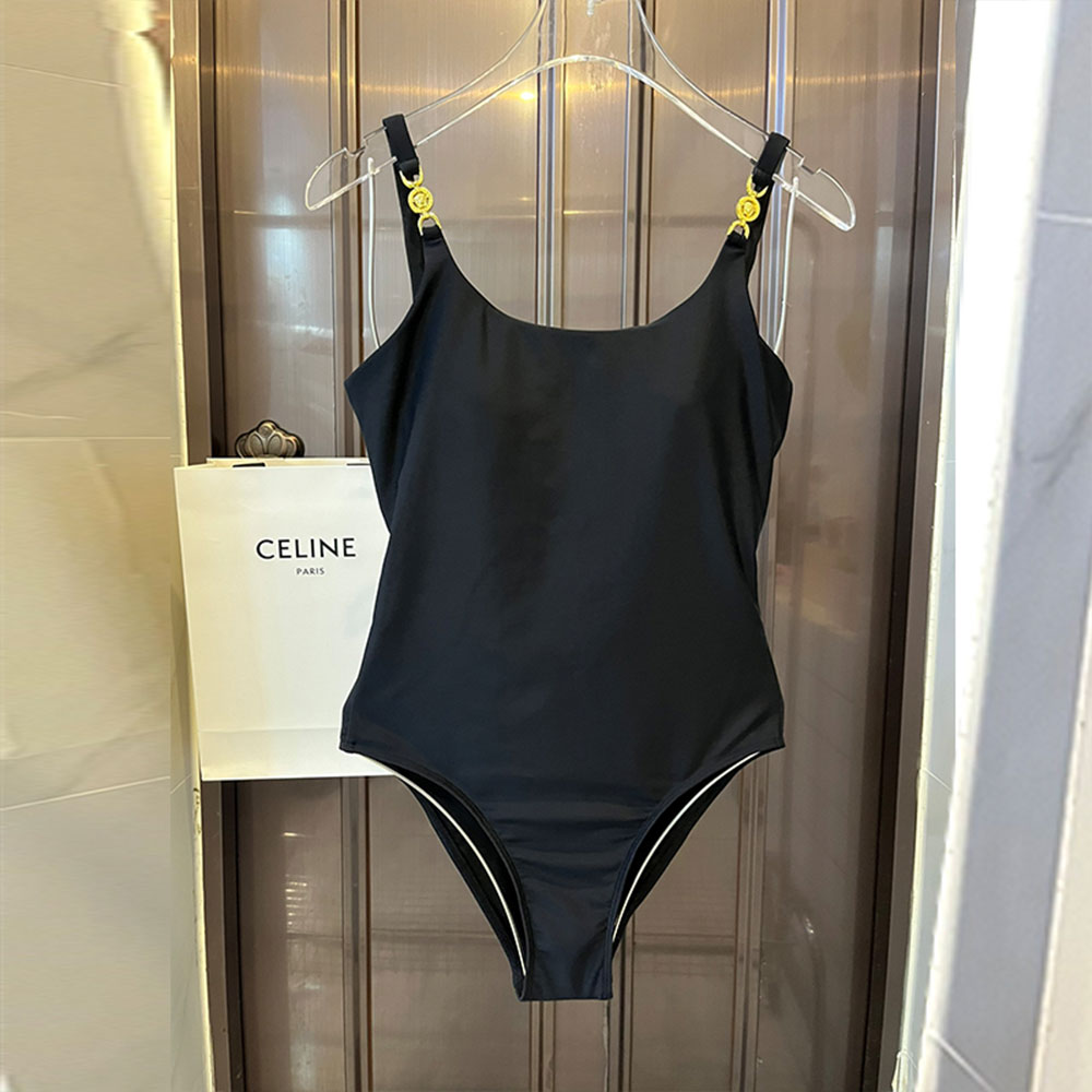 Versace One-piece Swimsuit With Skinny Straps Swimwear（Replica）