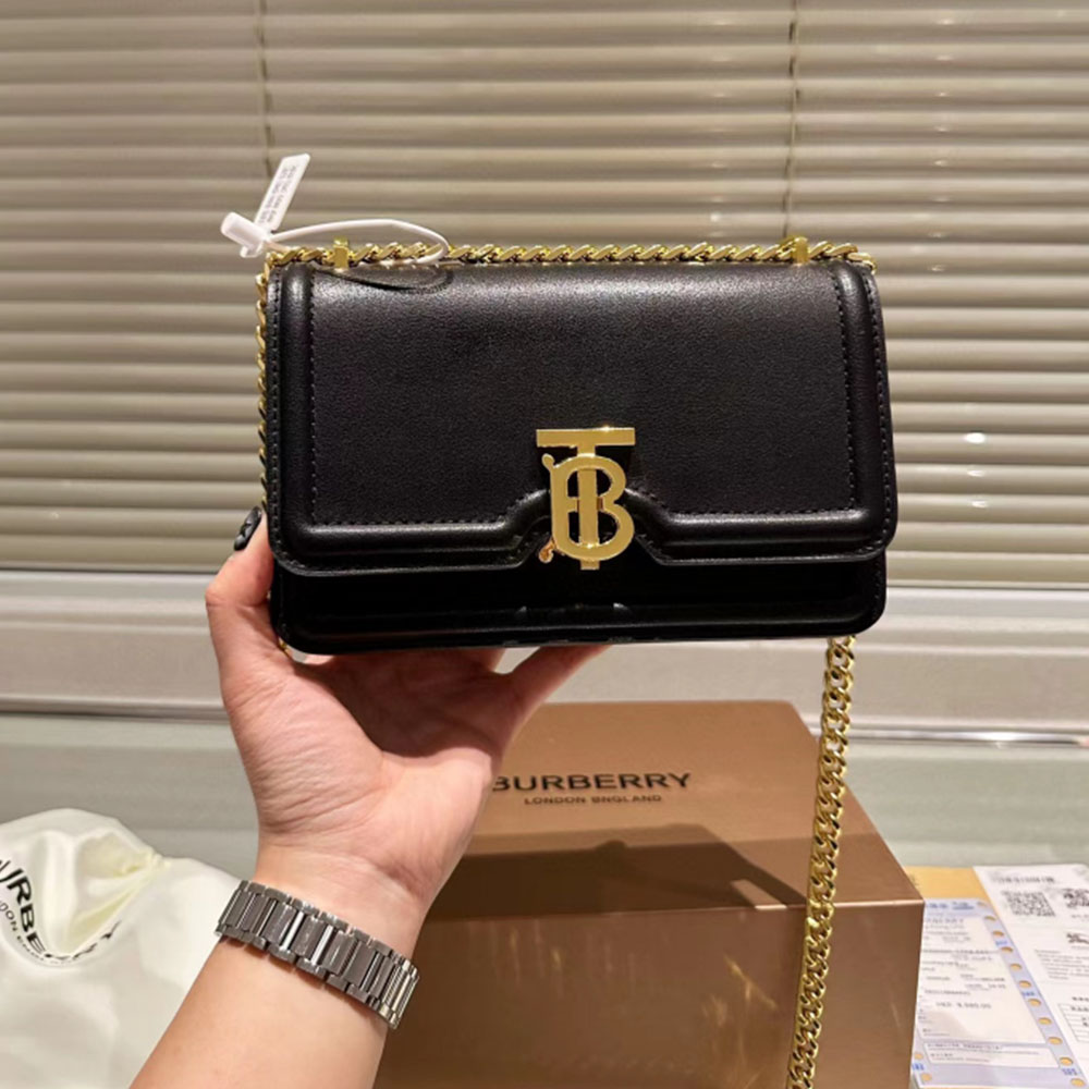 Burberry Single Shoulder Leather Bag Small(Replica)