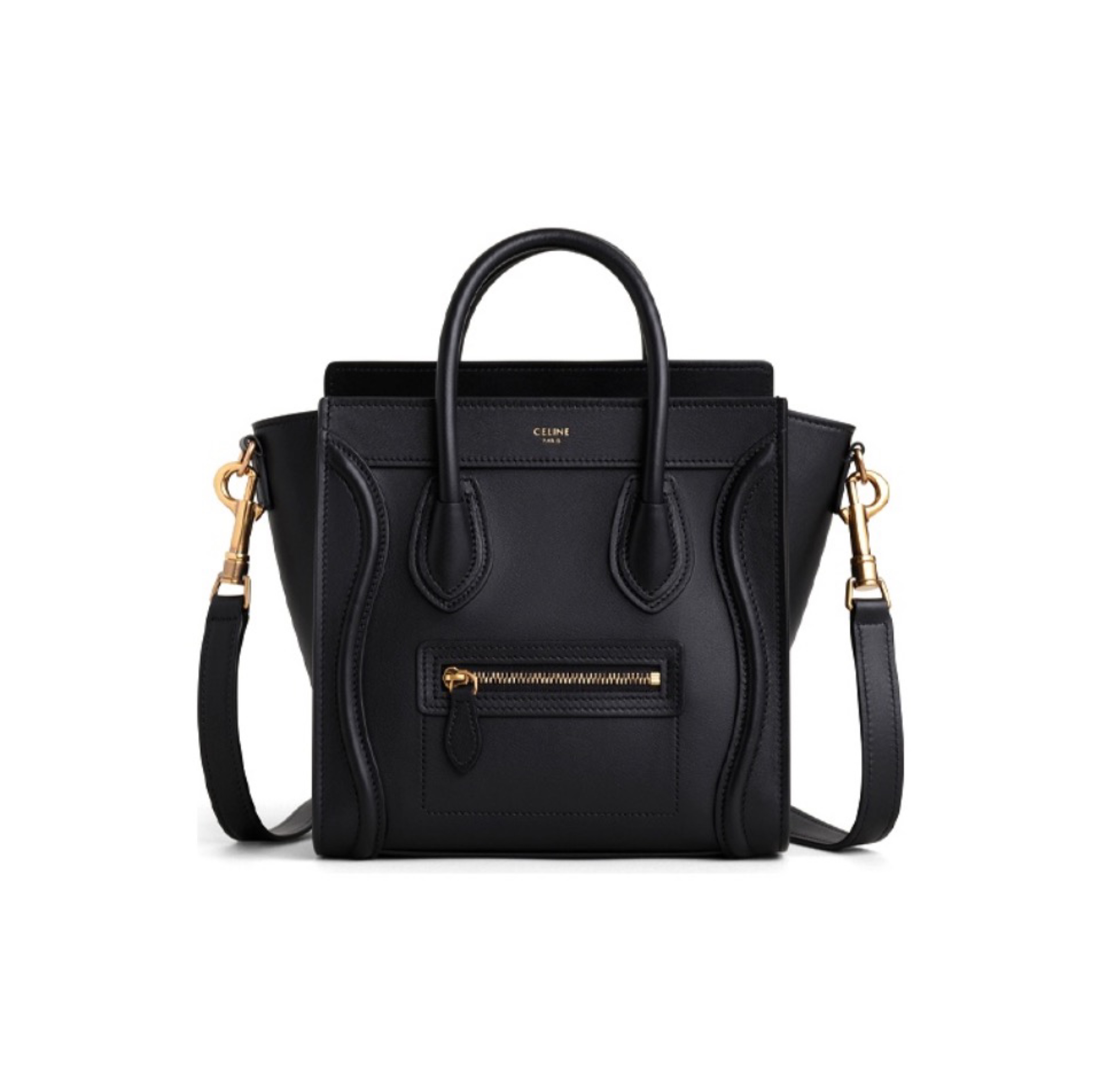 Celine Luggage Smiley leather handbag crossbody bag  (Replica)