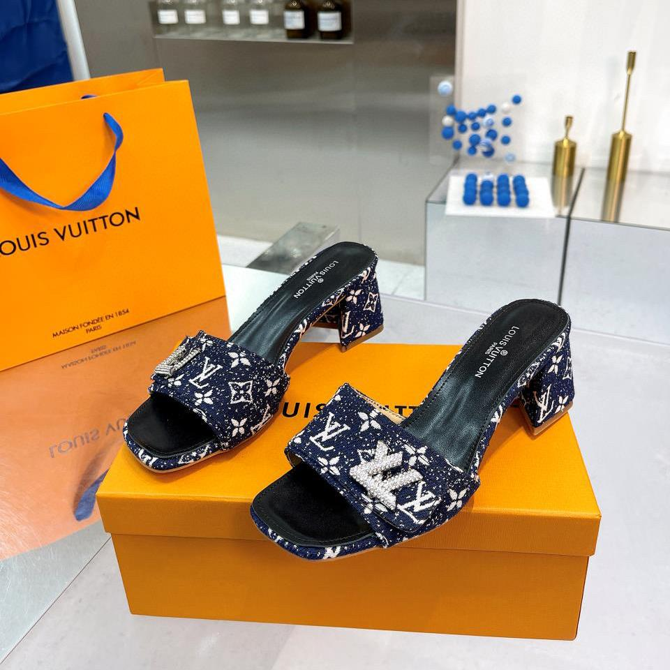 Louis Vuitton LV Chunky Crew Style Flip-flops Slide Sandal (Replica)