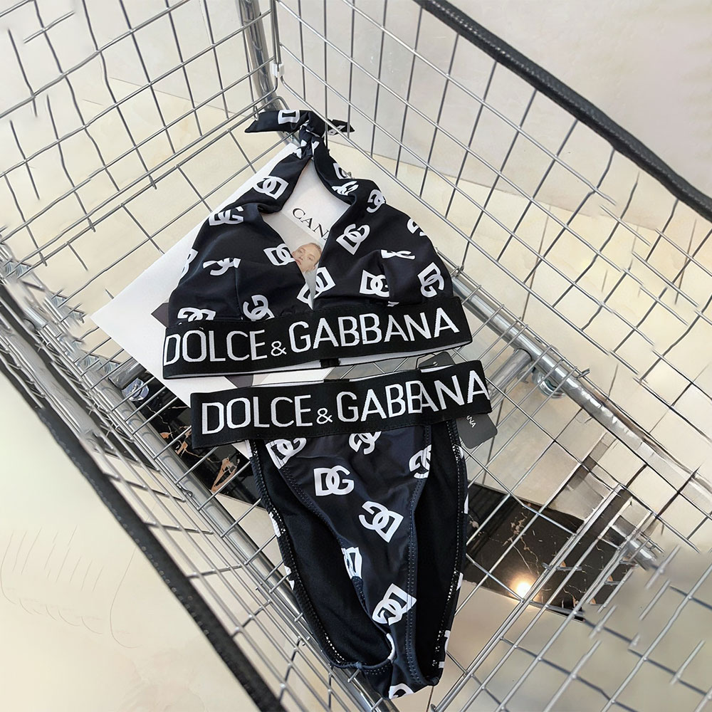 DOLCE & GABBAN DG Buckle Style Split Swimsuit Swimwear（Replica）