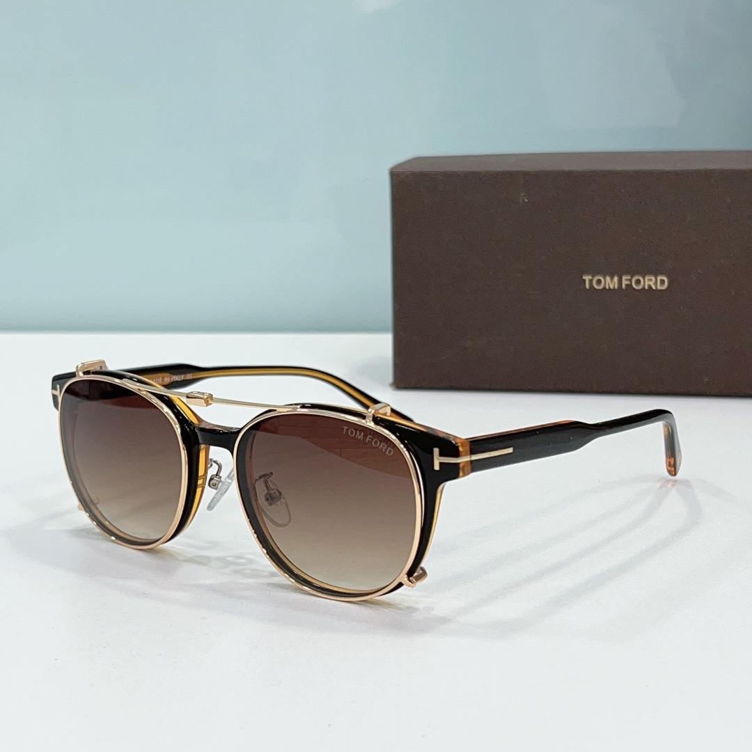 Tom Ford Round Metal Frame Sunglasses Top Quality(Replica)