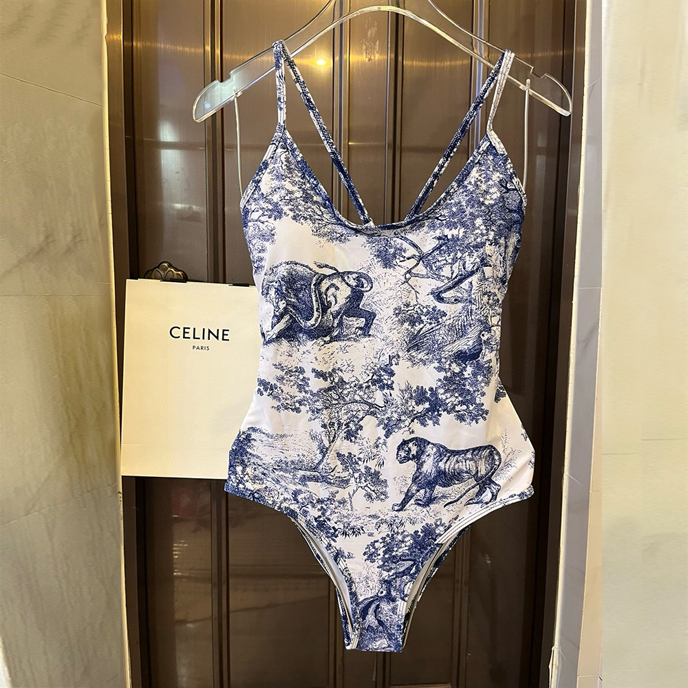 Dior Animal One-piece Swimsuit   Swimwear（Replica）