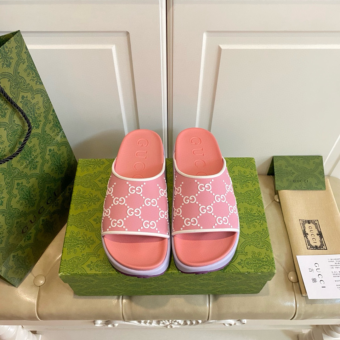 Gucci Platform Sandals Slide Sandal (Replica)