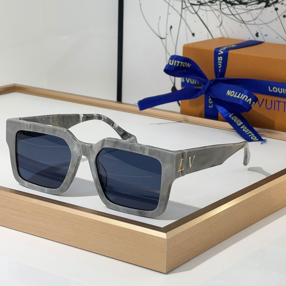 Louis Vuitton LV Mirror leg Logo sunglasses Top quality (Replica)