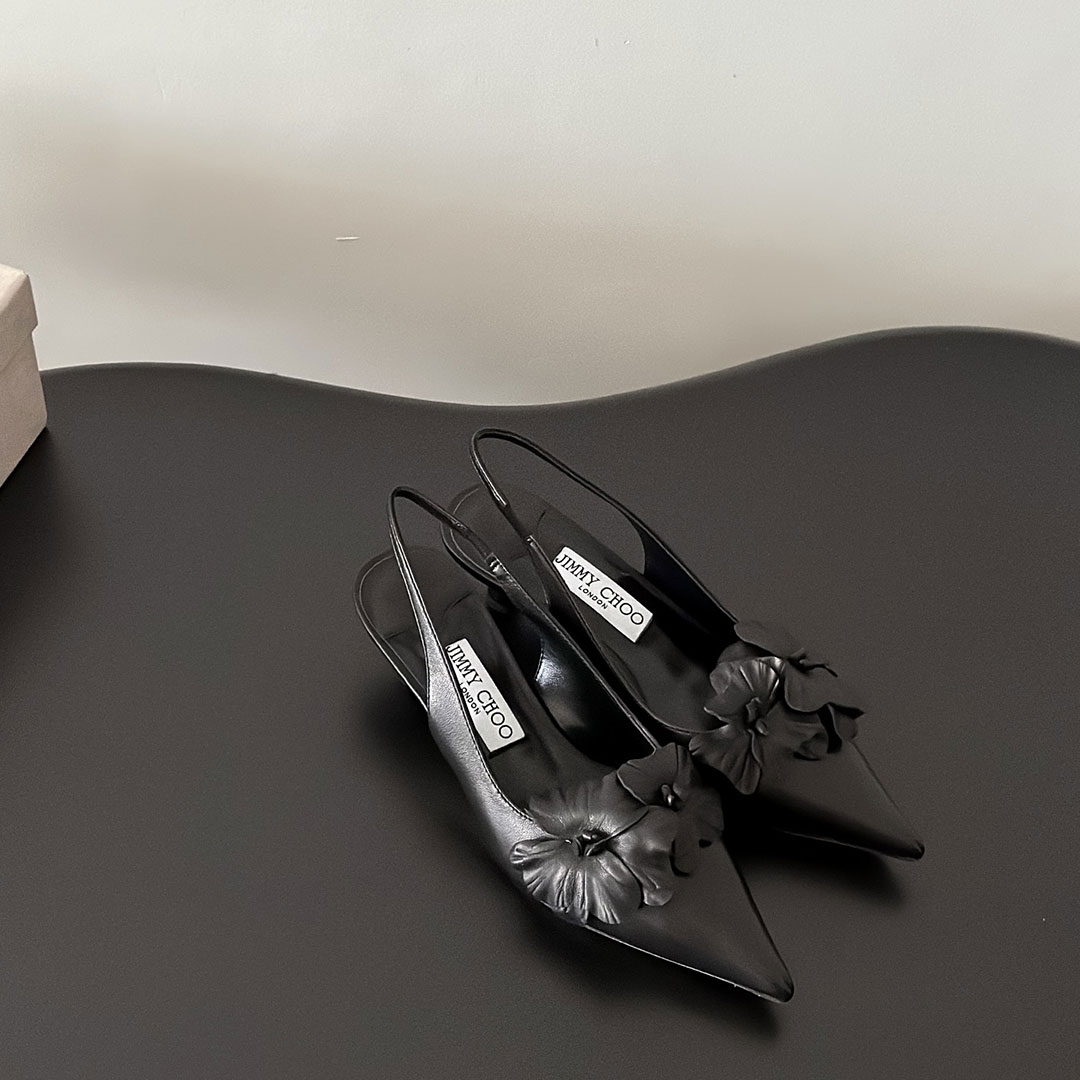 Jimmy Choo 3CM Stiletto Building And Baotou Slide Sandal (Replica)