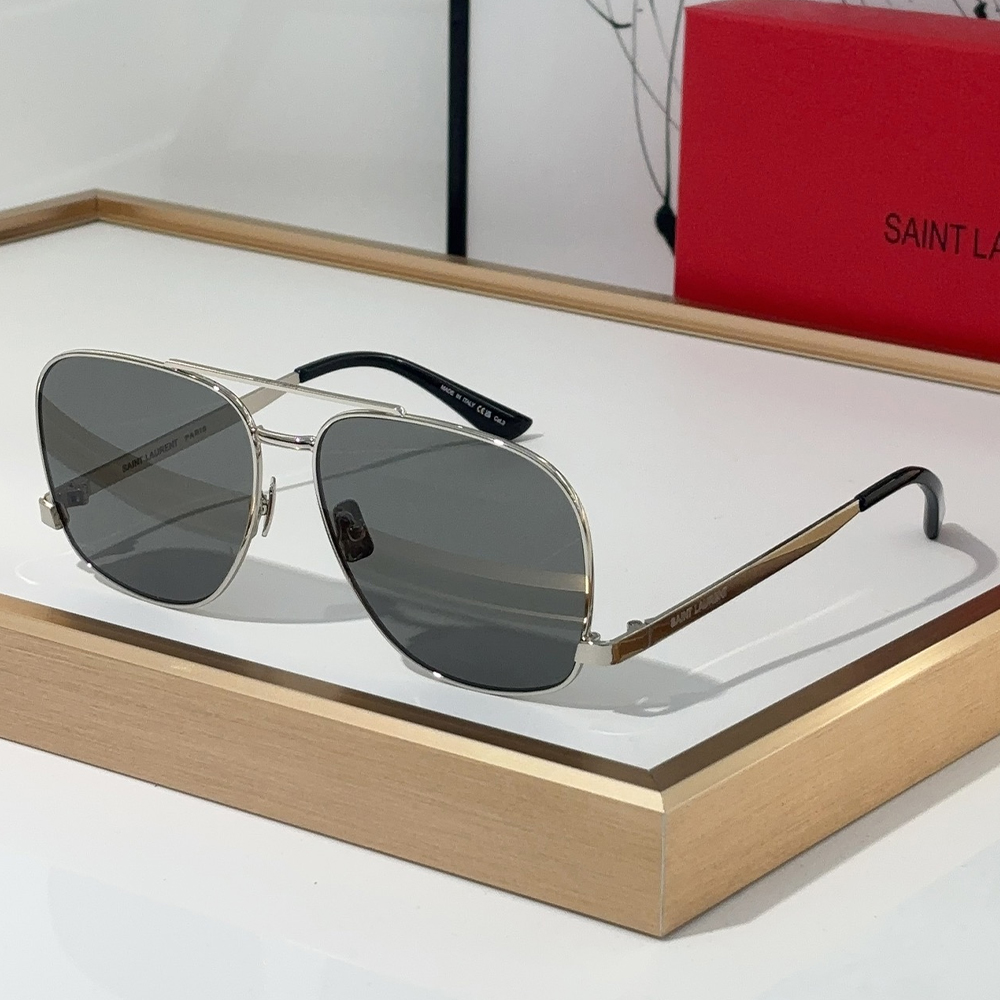 Saint Laurent YSL Metal Oval Sunglasses Top Quality(Replica)