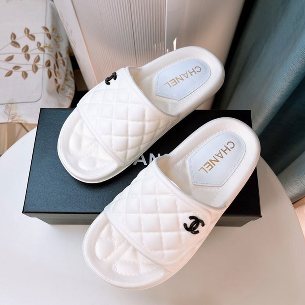 Chanel Shoes Flat Slippers Slide Sandal (Replica)