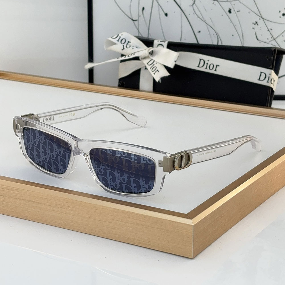 Dior Mirror Leg Stereoscopic Logo Acetate Fibre sunglasses Top quality (Replica)