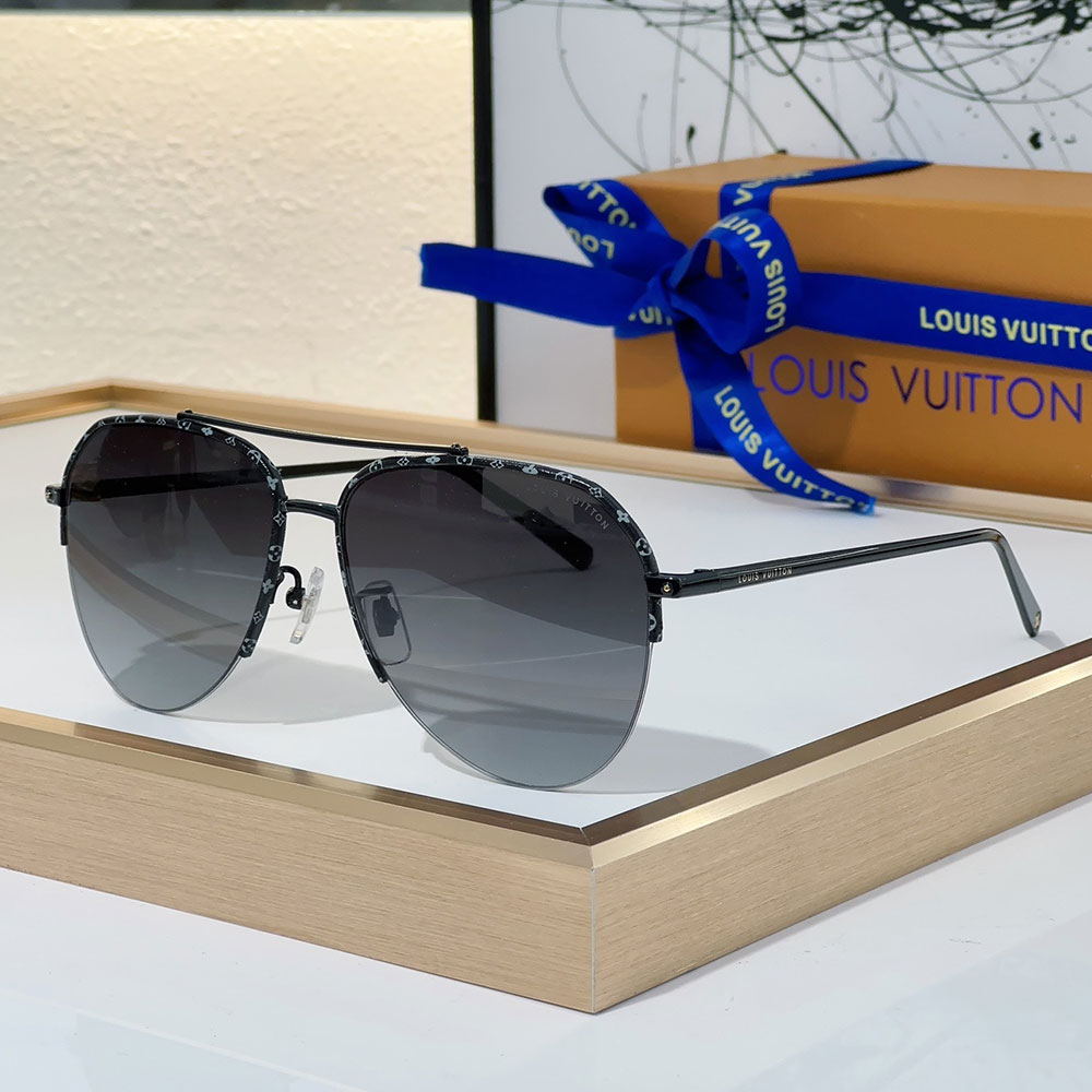 Louis Vuitton LV Frame Logo sunglasses Top quality (Replica)