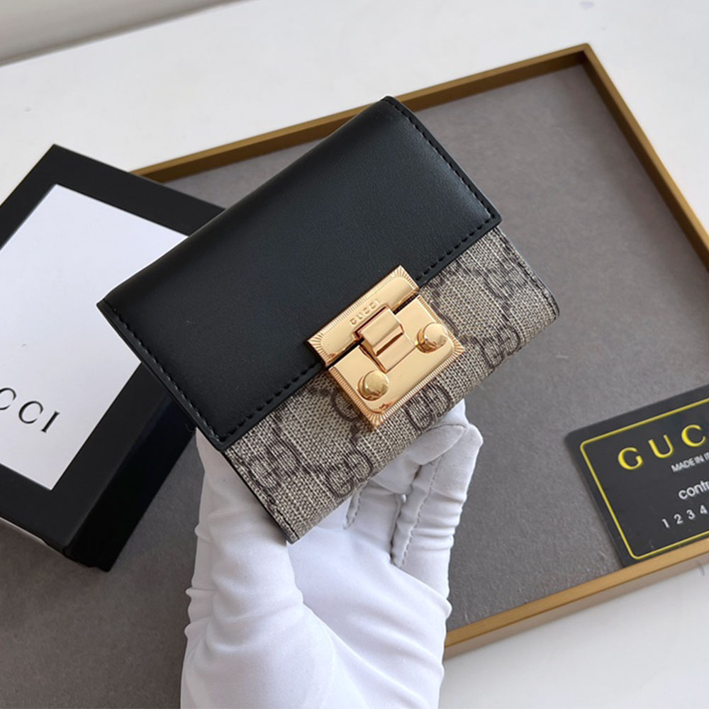 Gucci Padlock Three fold wallet(Replica)