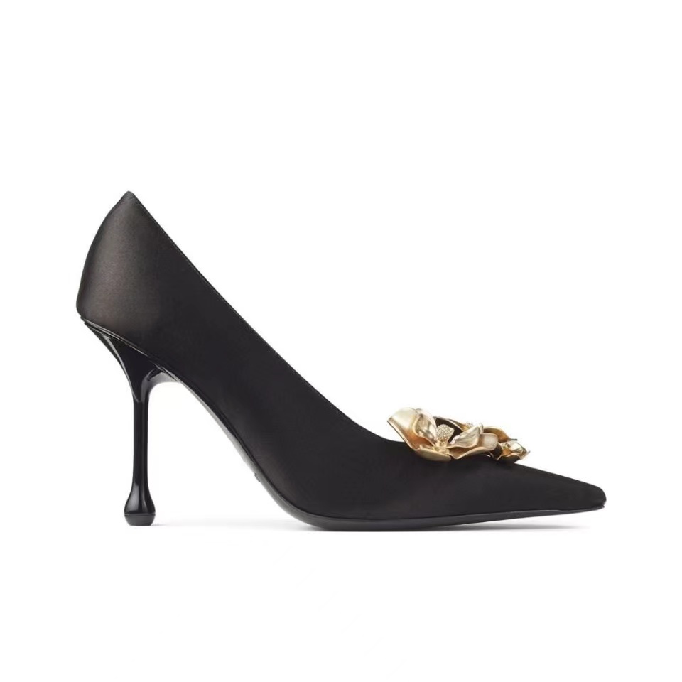Jimmy Choo 9.5CM Slim Heel Stylish And Elegant Slide Sandal (Replica)