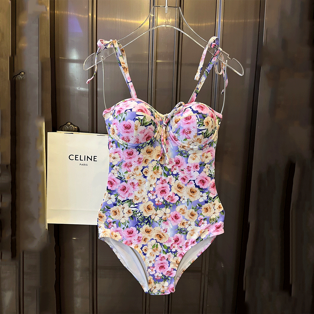 DOLCE & GABBAN DG Floral One-piece Swimsuit Swimwear（Replica）