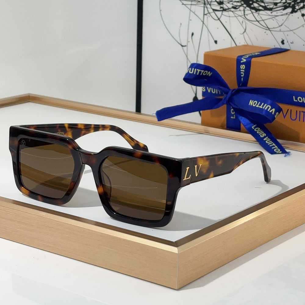 Louis Vuitton LV Mirror leg Logo sunglasses Top quality (Replica)