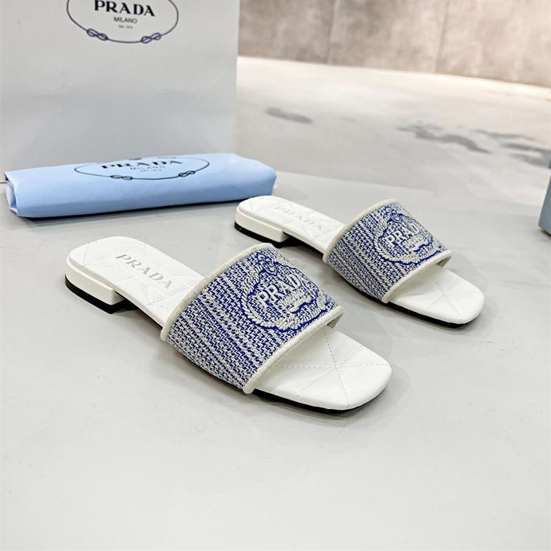 Prada Comfortable Flip-Flops Slide Sandal (Replica)