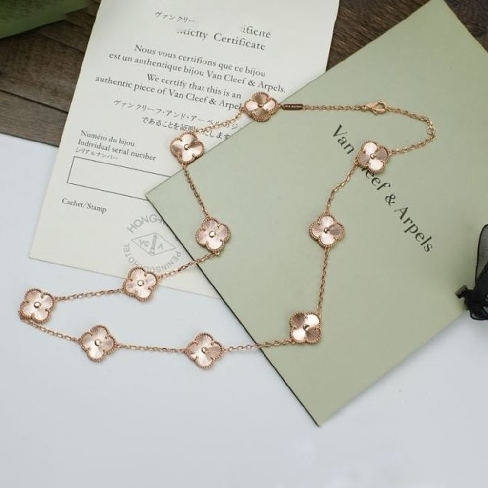Van Cleef & Arpels Vca Five Flower Necklace