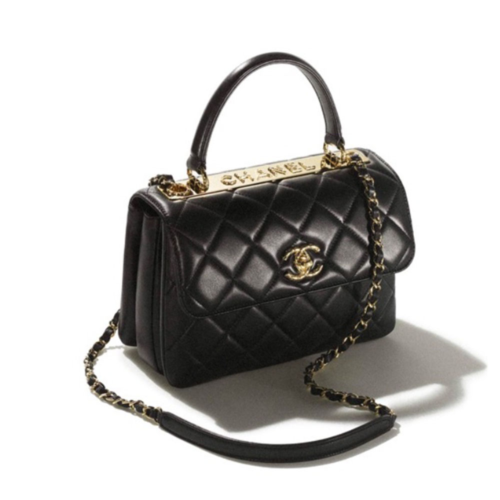 Chanel Lambskin Trendy CC Relief Handle Bag(Replica)