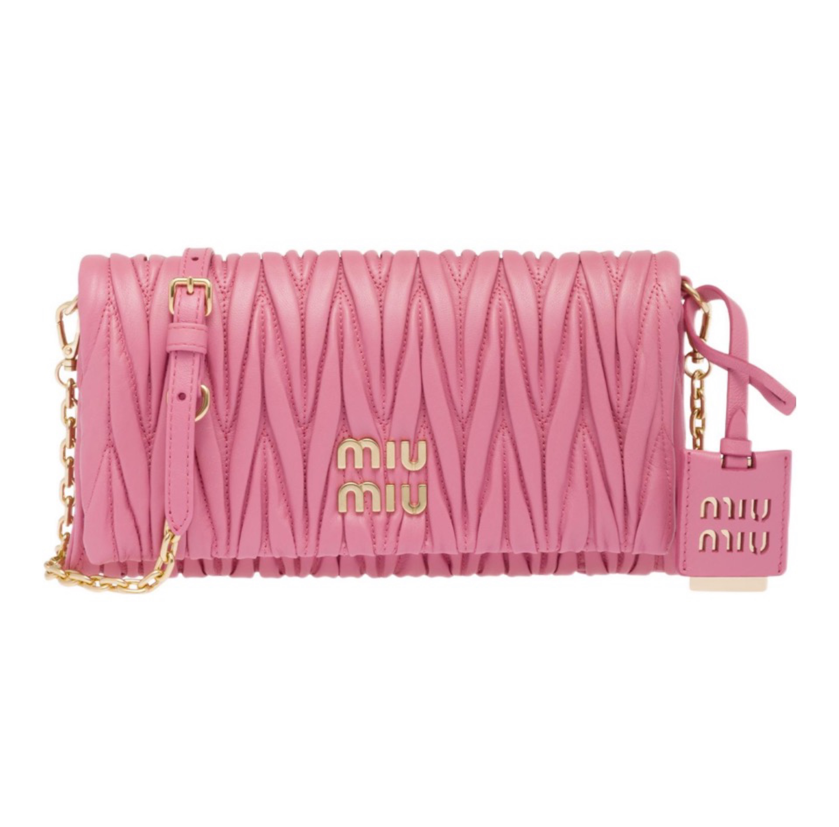Miumiu Matelasse Leather Shoulder Bag Crossbody Bag(Replica)