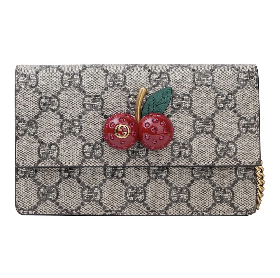Gucci Cherry Chain Bag& Cherry Wallet(Replica)