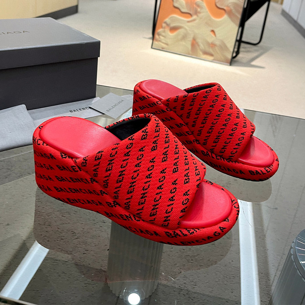 Balenciaga Chunky Heel Sandals Slide Sandal(Replica)