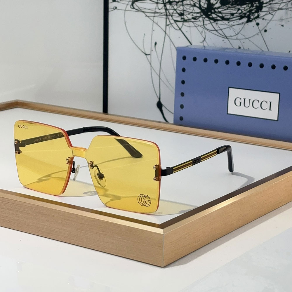 Gucci Stylish Frameless Design sunglasses Top quality (Replica)