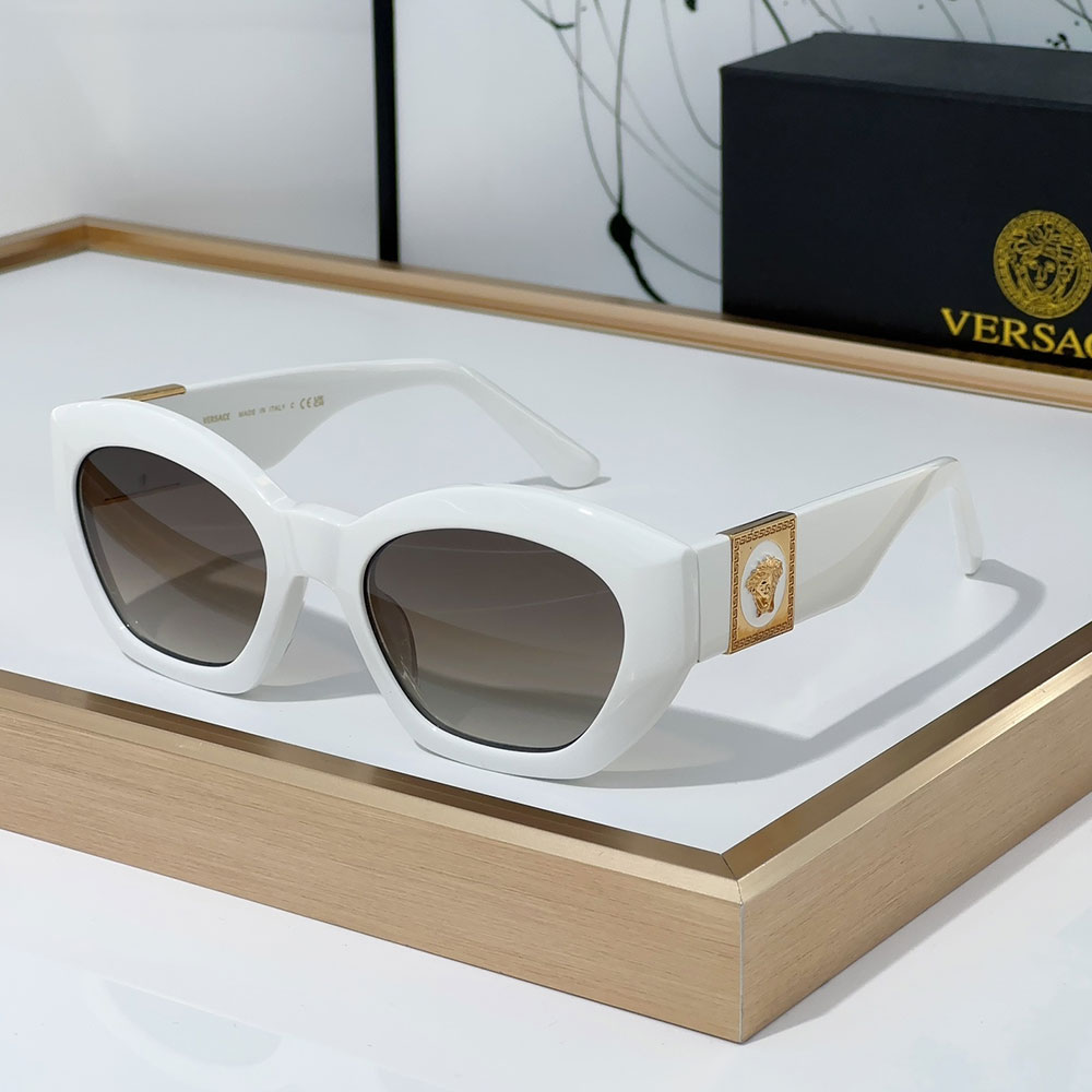 Versace Mirror leg Logo Plate Frame Sunglasses Top Quality(Replica)