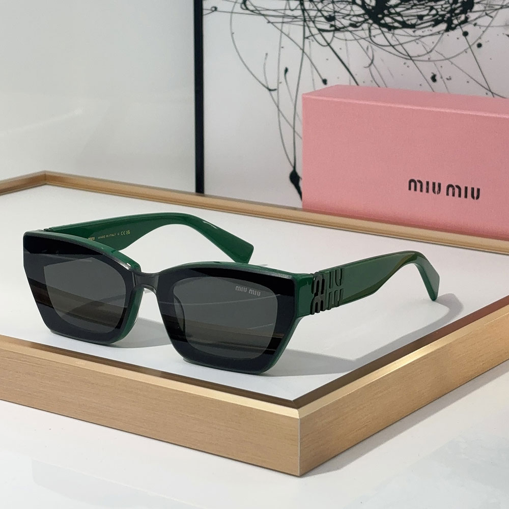 Miumiu The Hollow Logo of the Mirror leg Sunglasses Top quality (Replica)