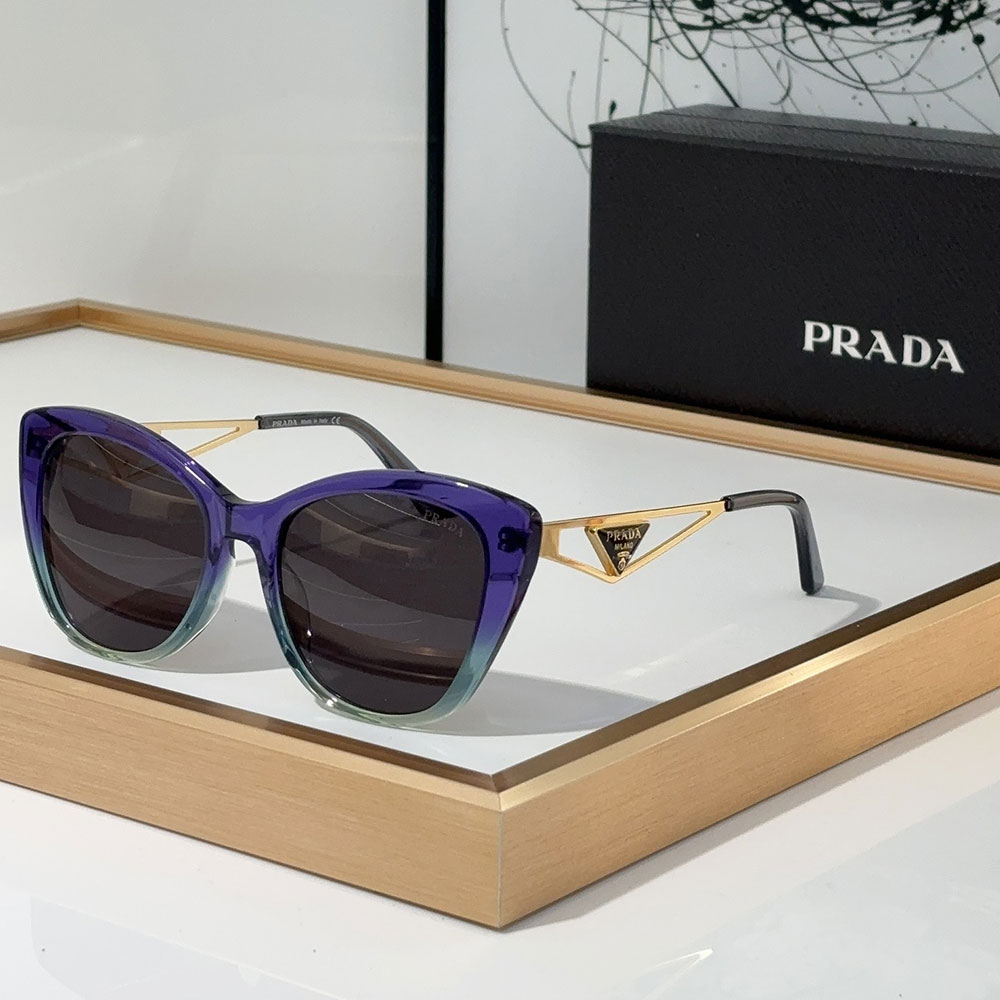 Prada Mirror leg Hollowed Out Stereoscopic Logo sunglasses Top quality (Replica)