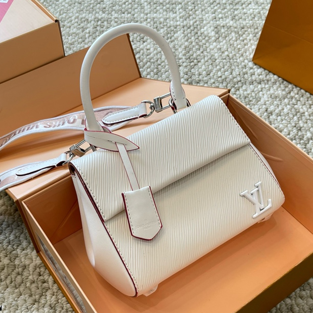Louis Vuitton LV Cluny Grained Leather Shoulder Handbag (Replica)