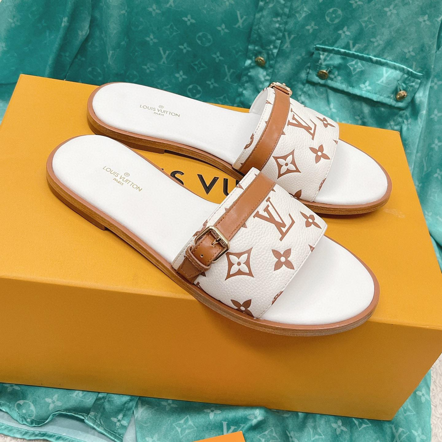 Louis Vuitton LV Comfortable Flat Slippers Slide Sandal (Replica)