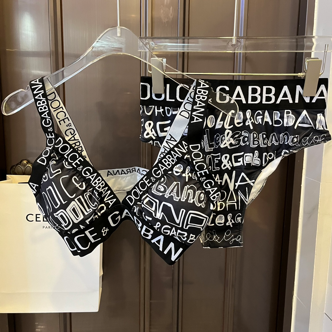 DOLCE & GABBAN DG Two-piece Swimsuit  Swimwear（Replica）