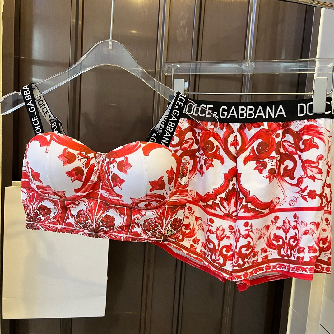 DOLCE & GABBAN DG Two-piece Swimsuit Swimwear（Replica）