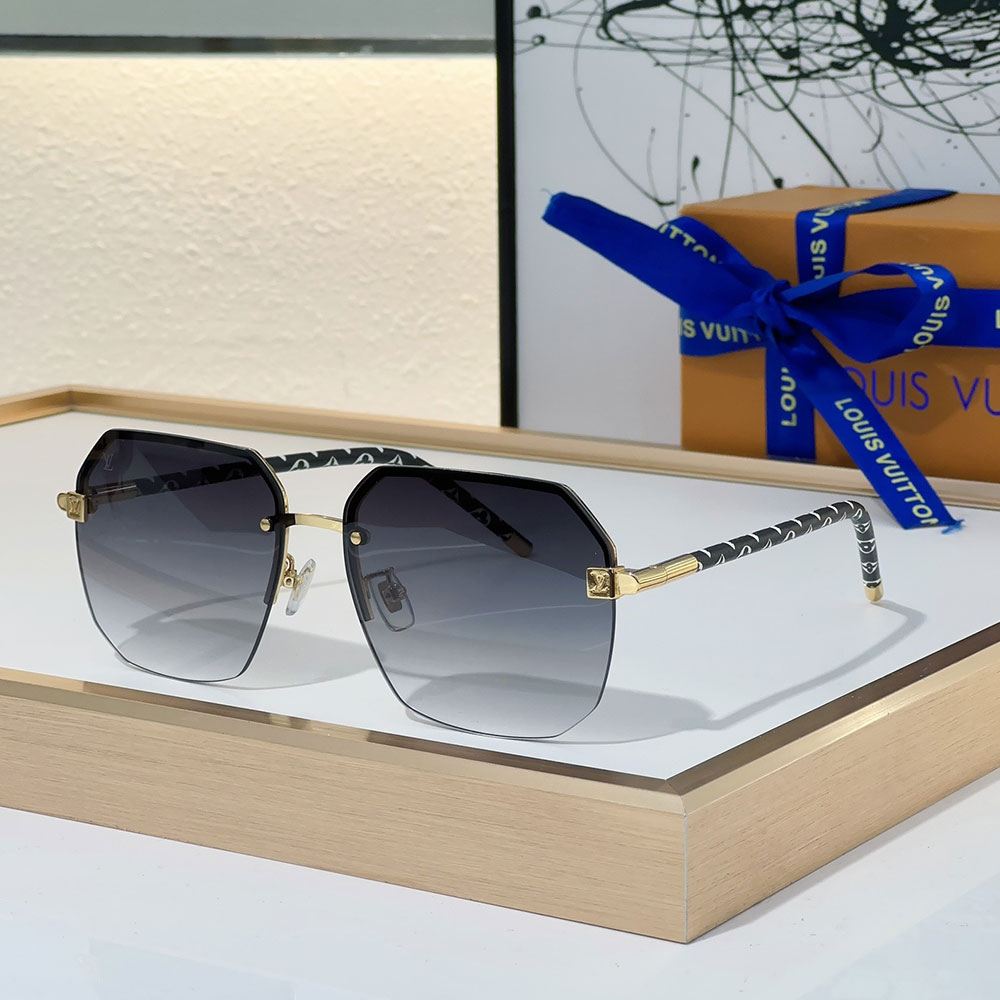 Louis Vuitton LV Clockwise Canvas sunglasses Top quality (Replica)