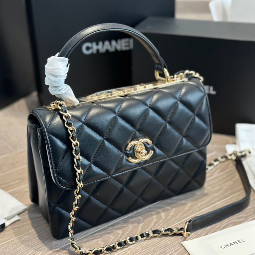Chanel Lambskin Trendy CC Relief Handle Bag(Replica)
