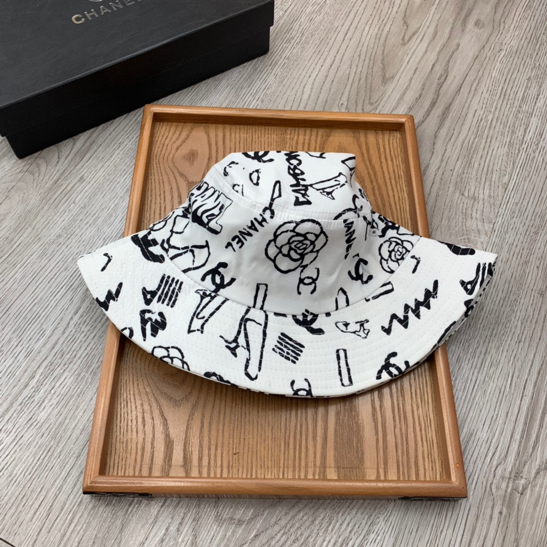 Chanel Printed Fisherman's Hat  Sunhat (Replica)
