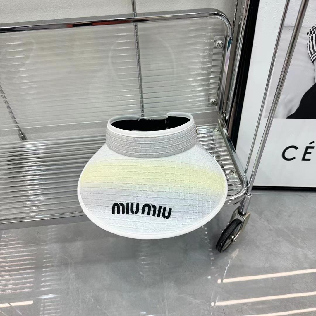 Miu Miu Interleaved Render Empty Top Hat Sunhat (Replica)