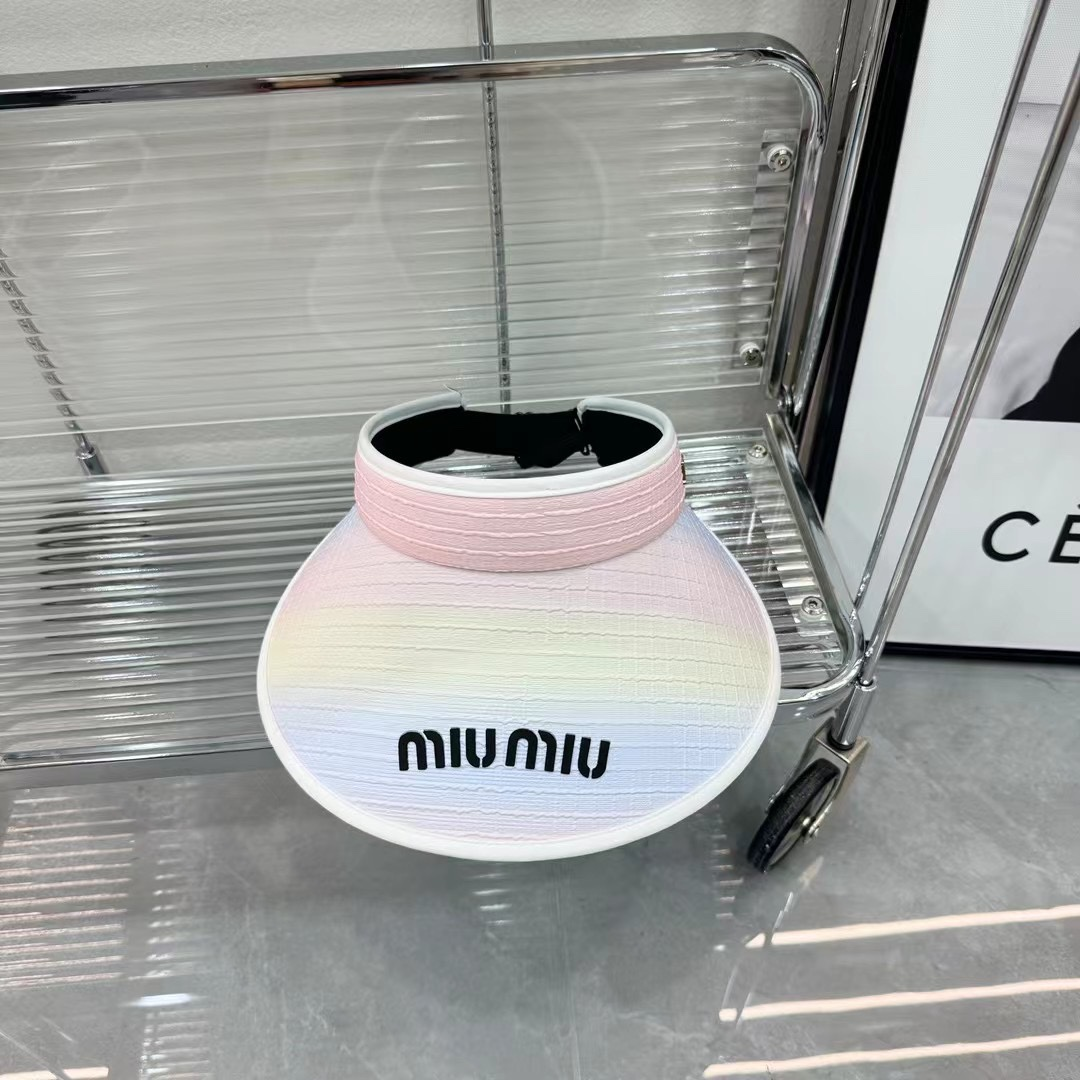 Miu Miu Interleaved Render Empty Top Hat Sunhat (Replica)