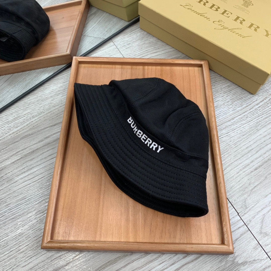Burberry Cotton Printed Embroidered Fisherman's Hat Sunhat (Replica)