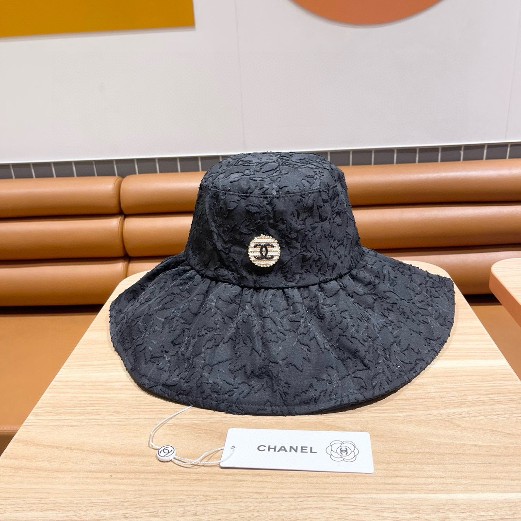 Chanel Little Fragrant Wind Fisherman Hat Sunhat (Replica)