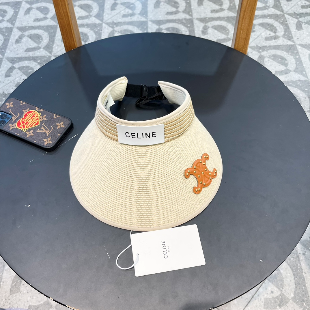 Ceiline Empty Top Hat UV Protection Large Brim Sunhat (Replica)