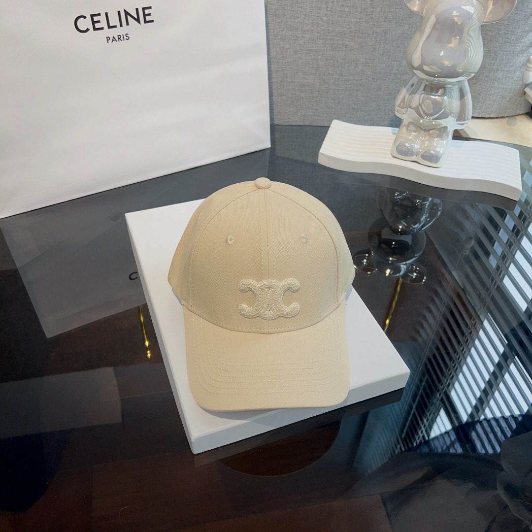 Ceiline Embroidered Lettered Baseball Cap Sunhat (Replica)