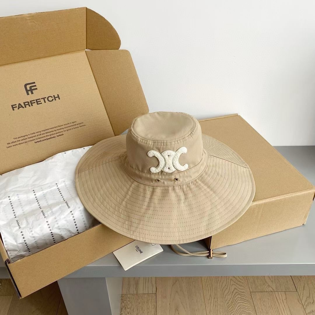 Ceiline Embroidered Fisherman's Hat Sunhat (Replica)