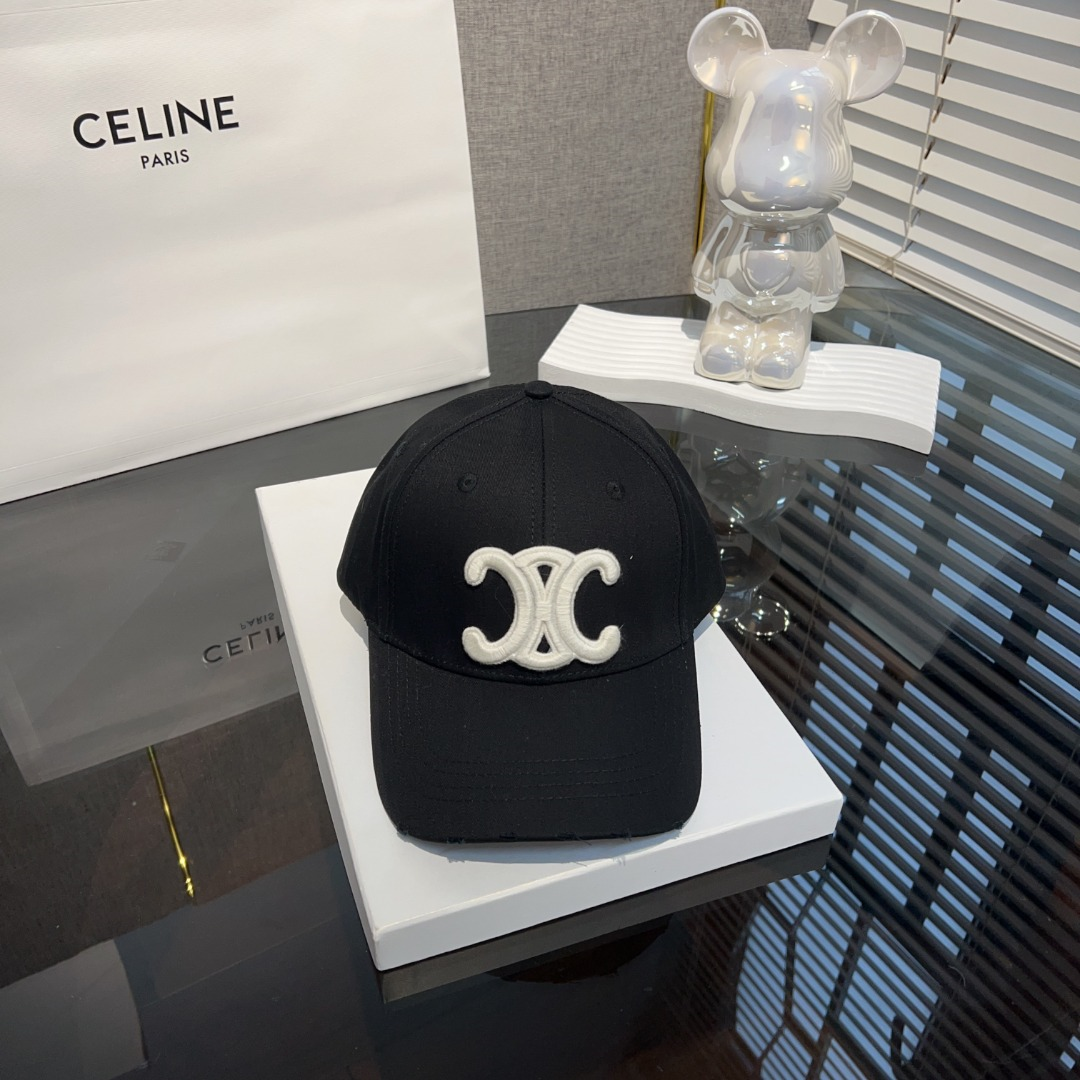 Ceiline Letter Embroidered Cap   Sunhat (Replica)