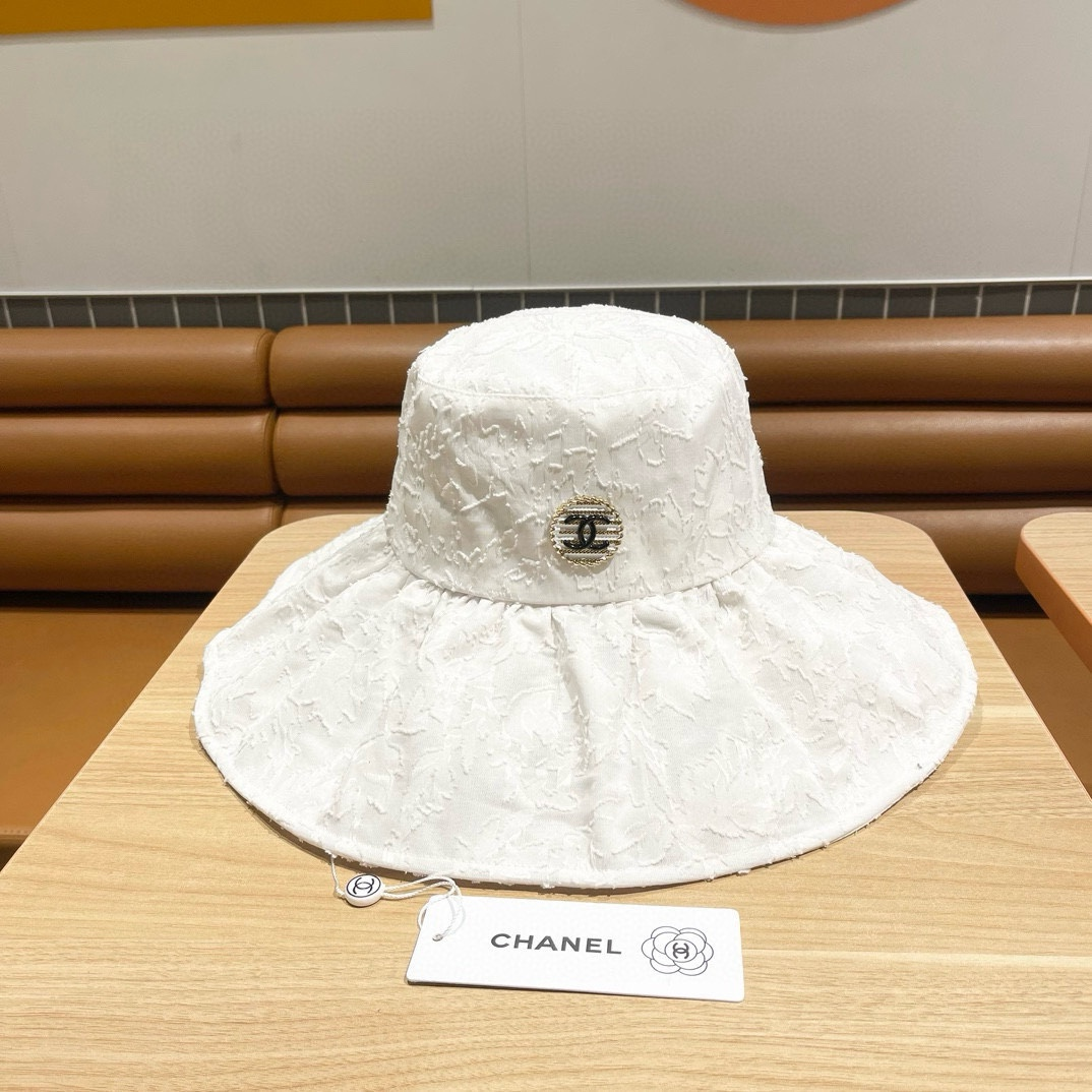 Chanel Little Fragrant Wind Fisherman Hat Sunhat (Replica)