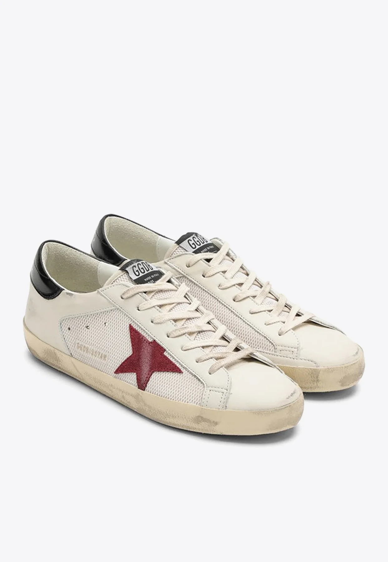 Golden Goose GGDB Super-Star Leather and Mesh Sneakers Women Men