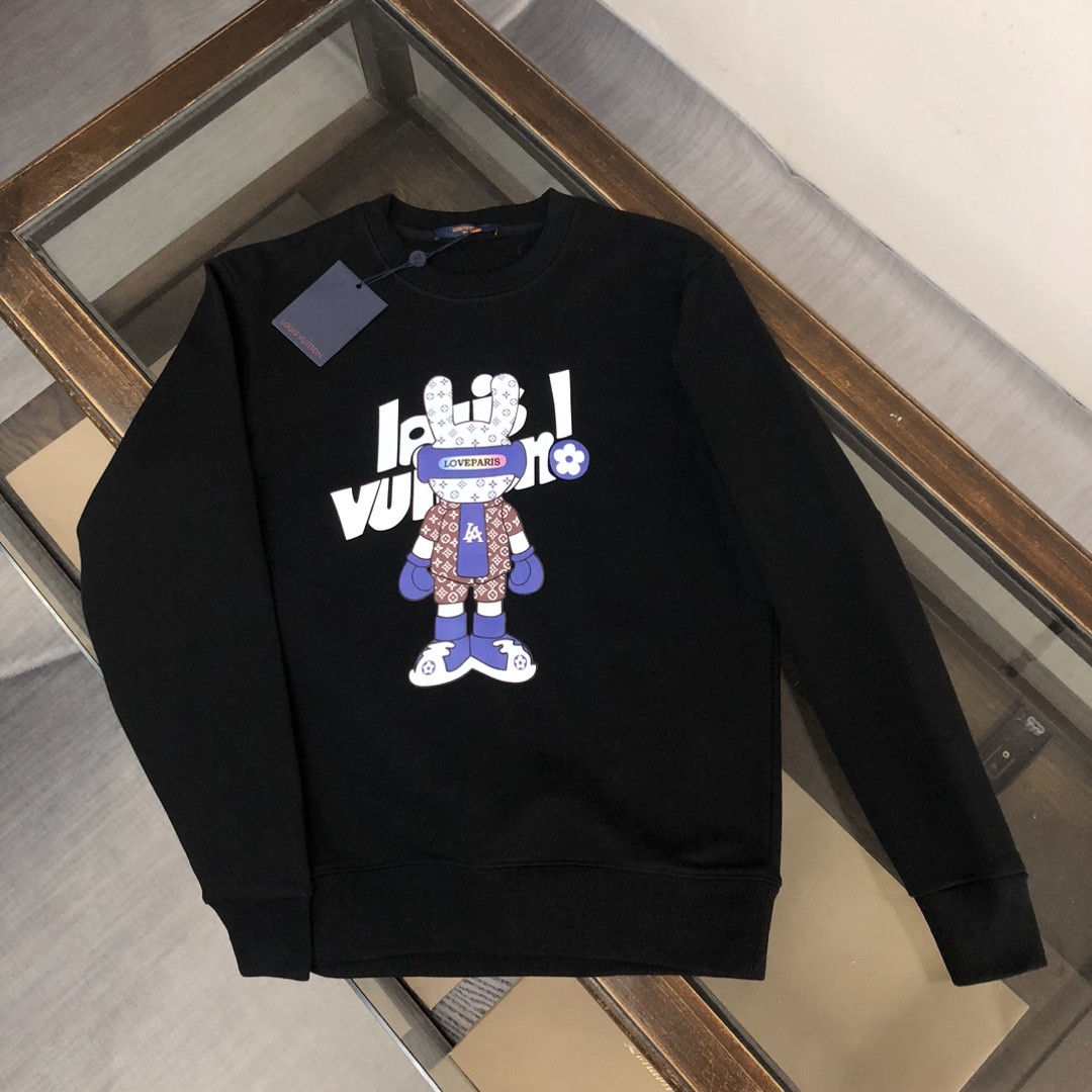 Louis Vuitton 2023 new autumn and winter couples style round neck sweatshirt