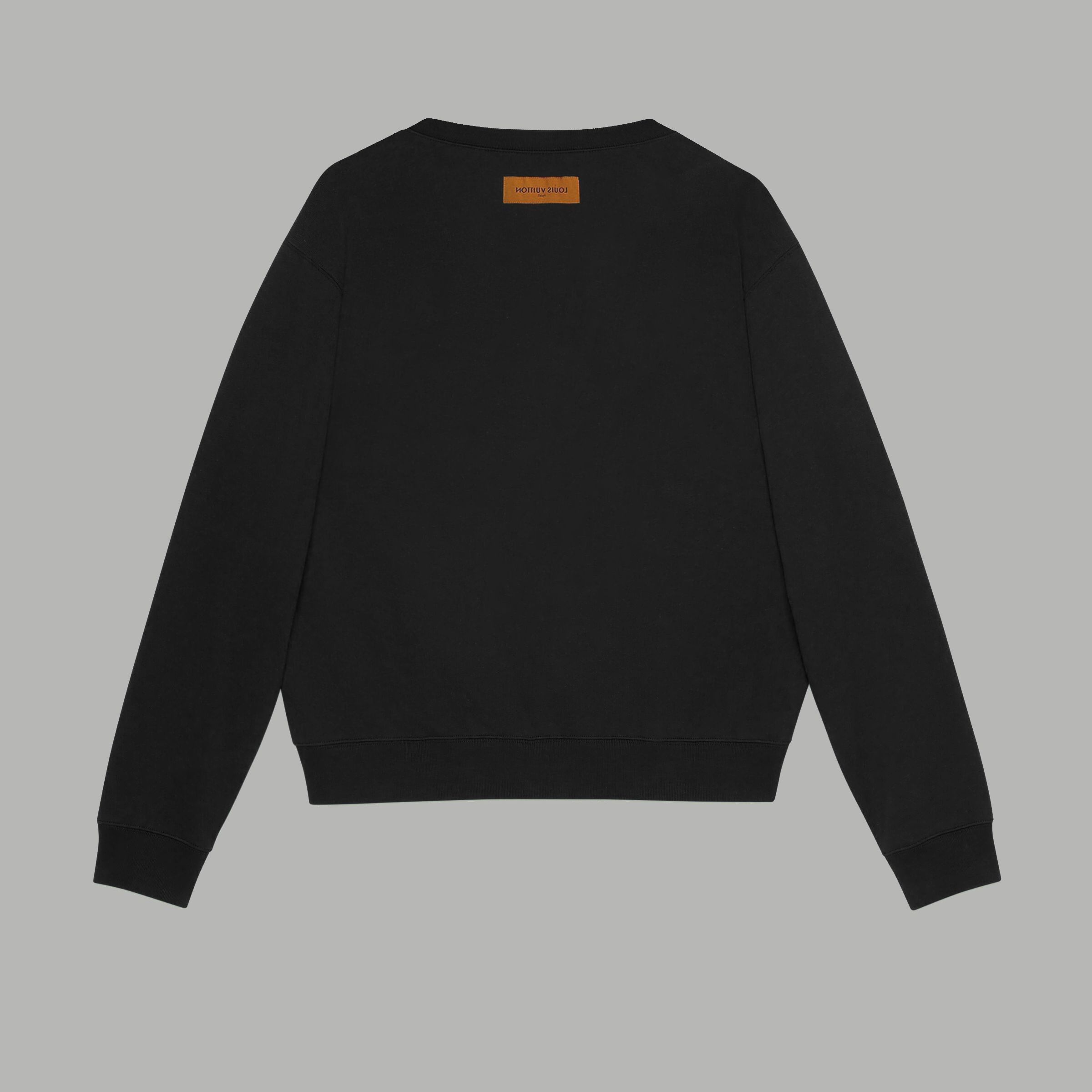 Louis Vuitton LV Hem Figure Printed Terry Long Sleeve Hoodie