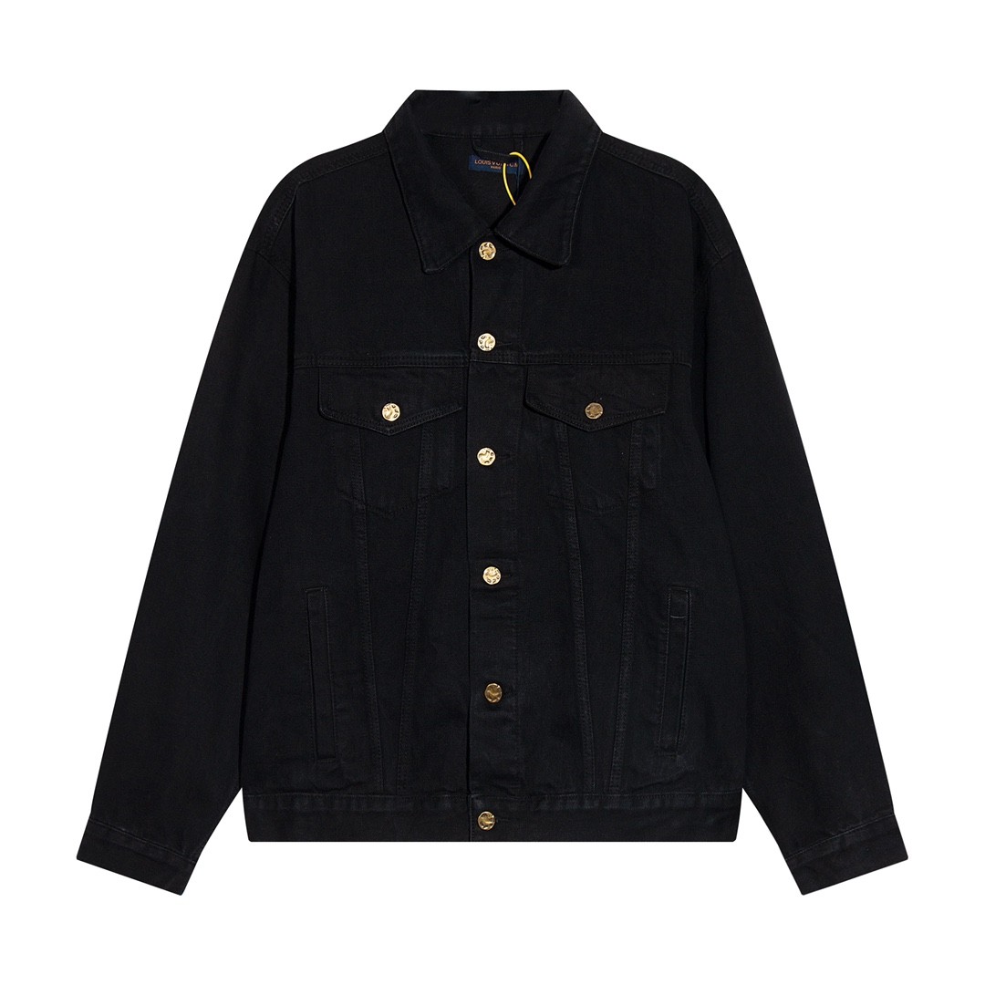 Louis Vuitton LV Back Duck Flying printed denim jacket