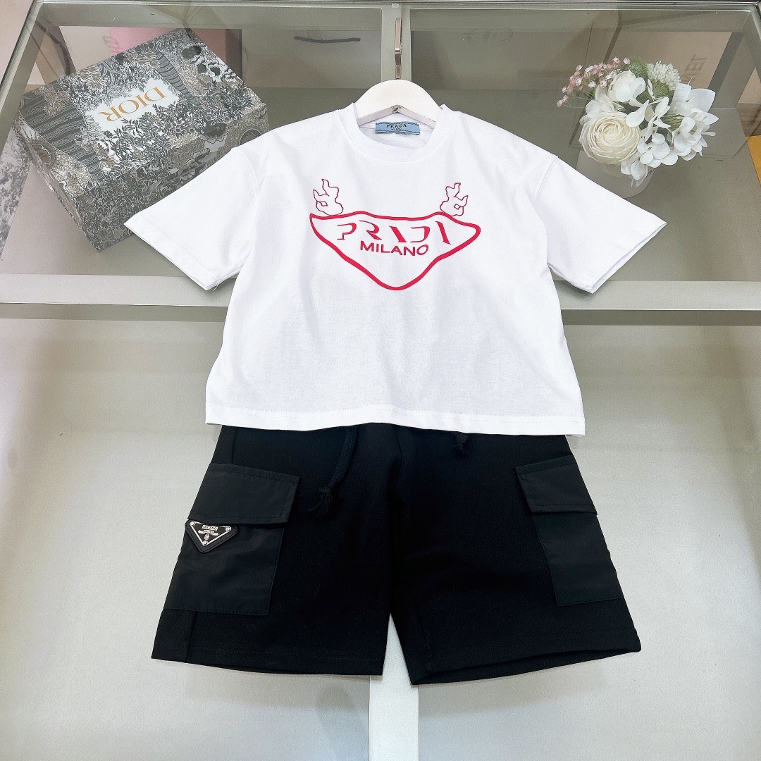 Prada Year of the Dragon Limited T-shirt Set Kids Children Clothing